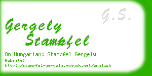 gergely stampfel business card